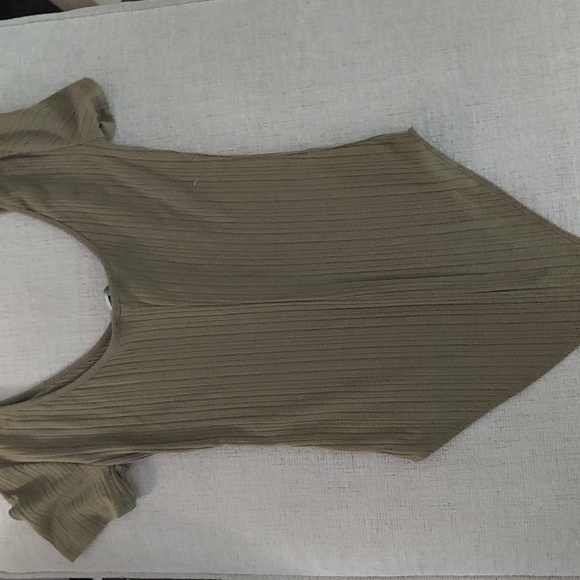 Super Soft Forever 21 Ribbed Cotton Bodysuit - Picture 5 of 5